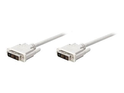 TECHLY DVI-D Single-Link Anschlusskabel schwarz 5m - Vorderansicht