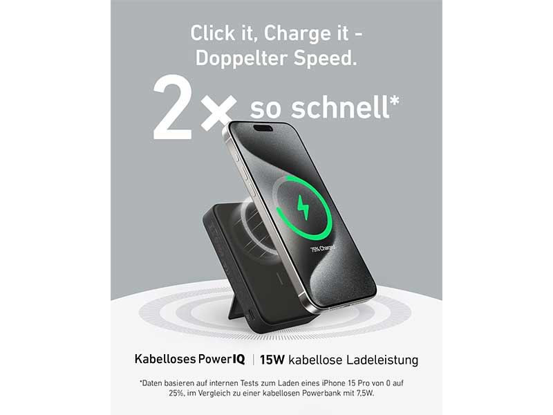 ANKER 633 MagGo magnetische PowerBank Vorderansicht