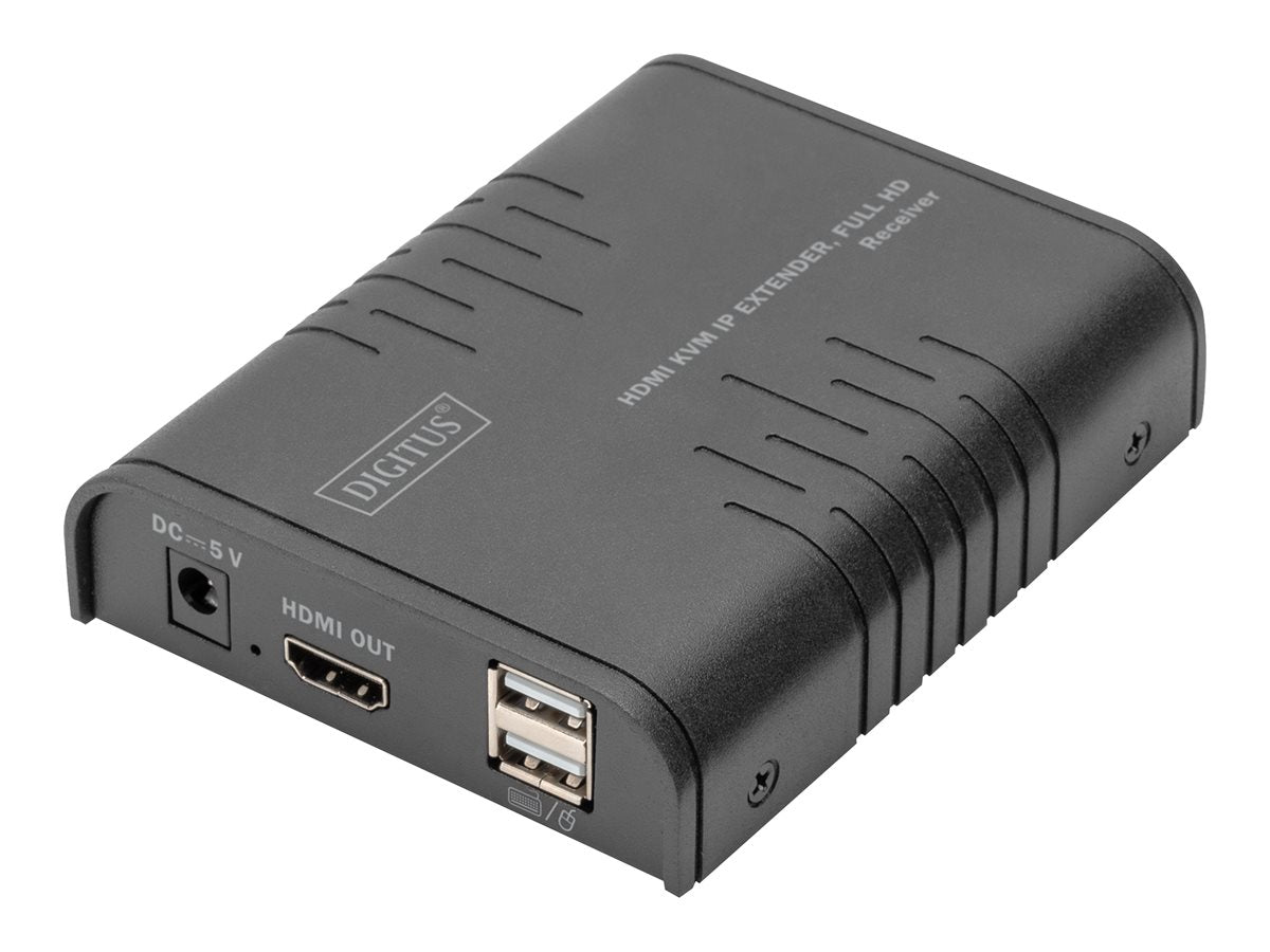 DIGITUS KVM Extender Receiver RX Unit für DS-55529 - Vorderansicht