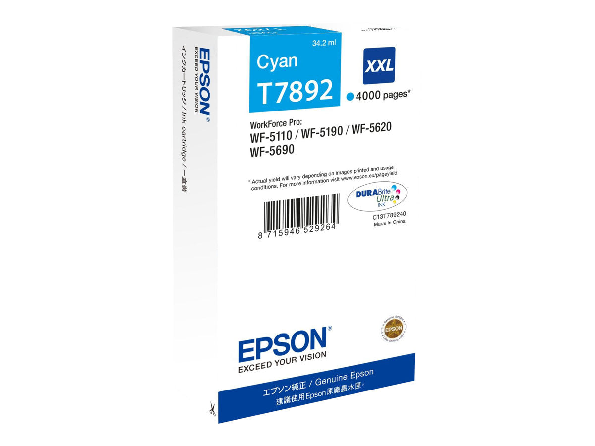 EPSON T7892 Tintenpatrone cyan Detailansicht