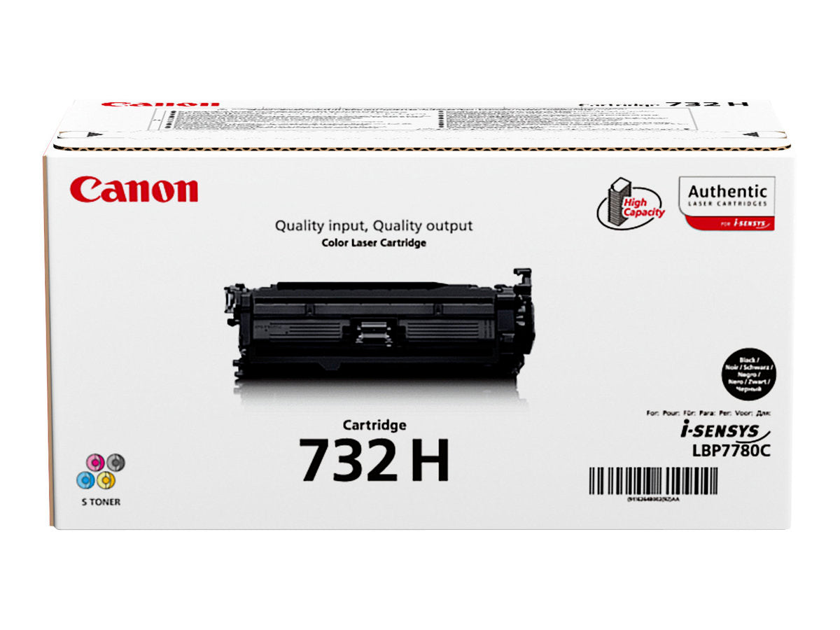 CANON 732H-BK Toner schwarz hohe Kapazität Vorderansicht