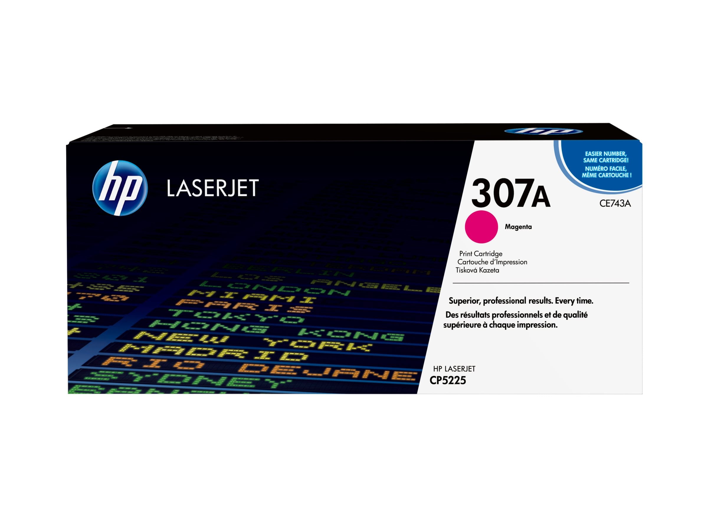 HP CE743A Tonerpatrone magenta Vorderansicht