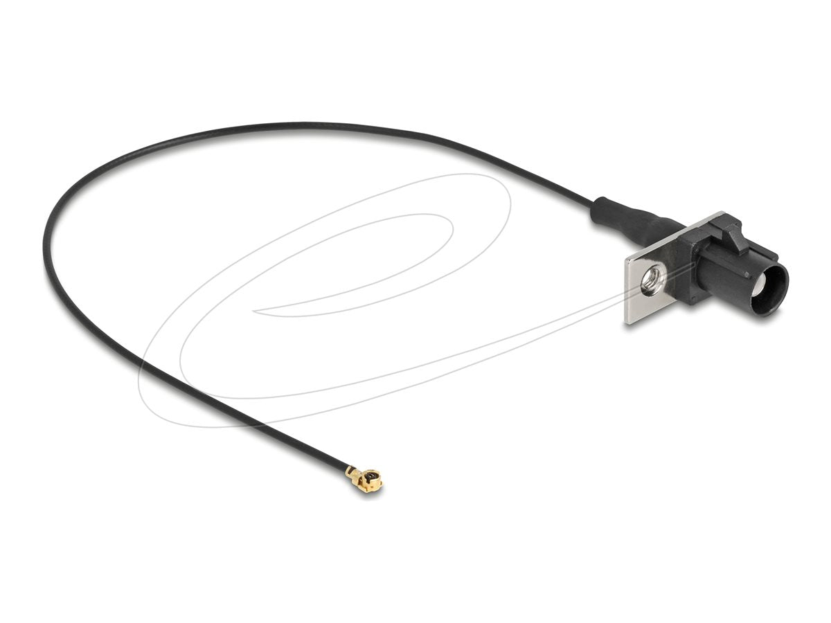 DELOCK Antennenkabel FAKRA A Stecker zu MHF I Stecker 1,13 - 20cm - Vorderansicht