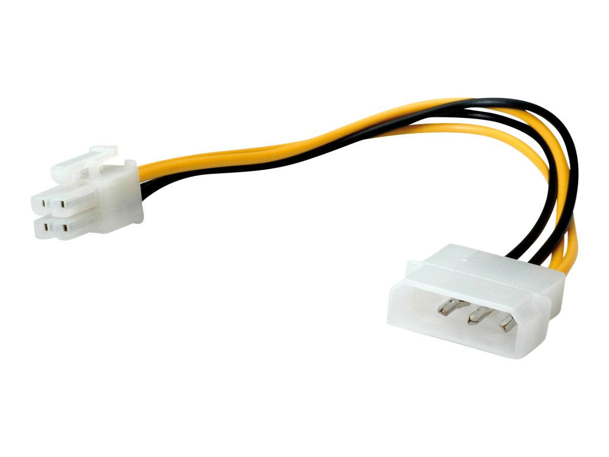 ROLINE Internes Power Kabel 4pol. HDD / ATX12V-P4 4-polig Power 0,15m - Vorderansicht