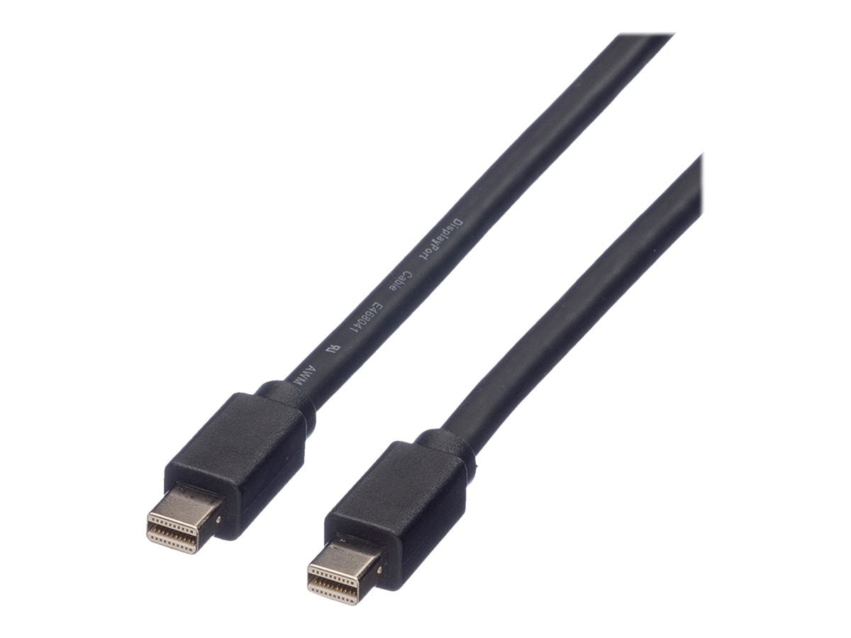 ROLINE DisplayPort Kabel Mini DP ST schwarz 3m - Vorderansicht