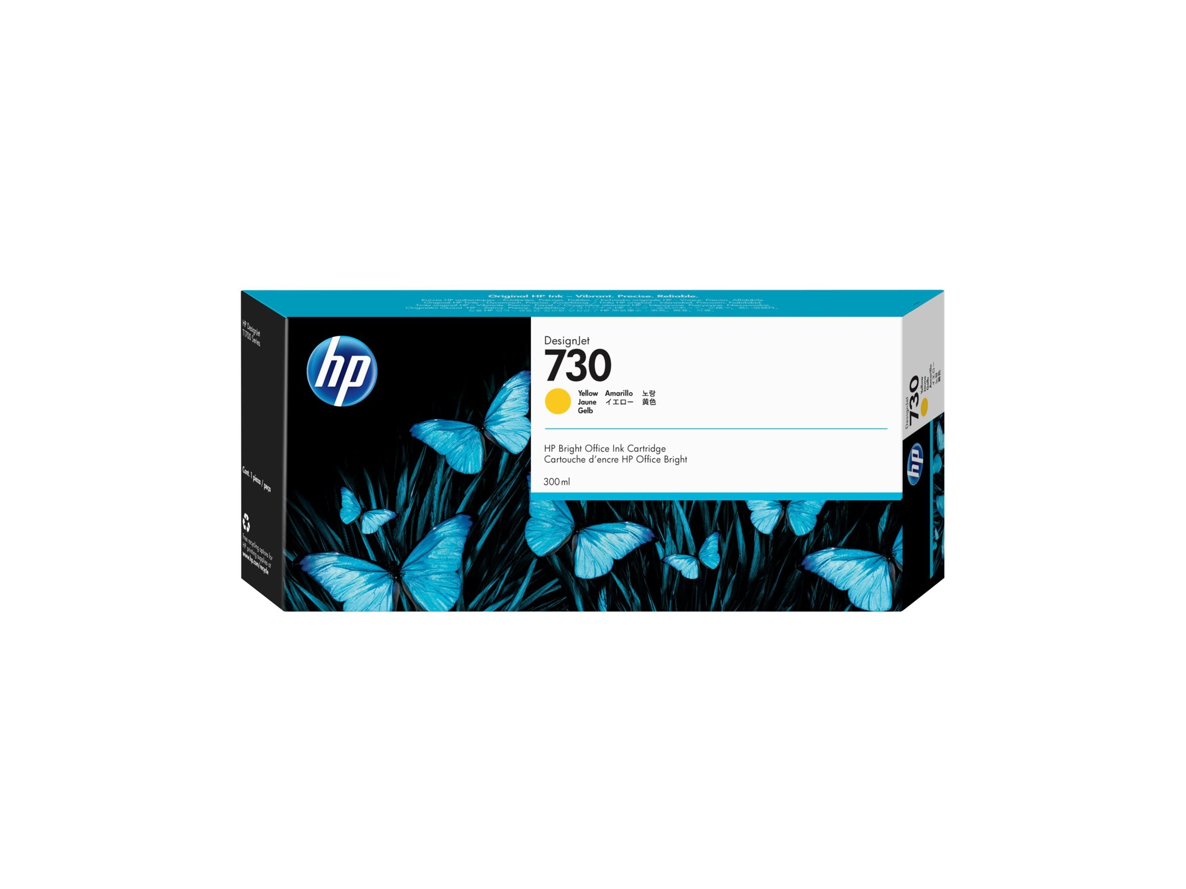 HP 730 300 ml Tinte Gelb - Vorderansicht