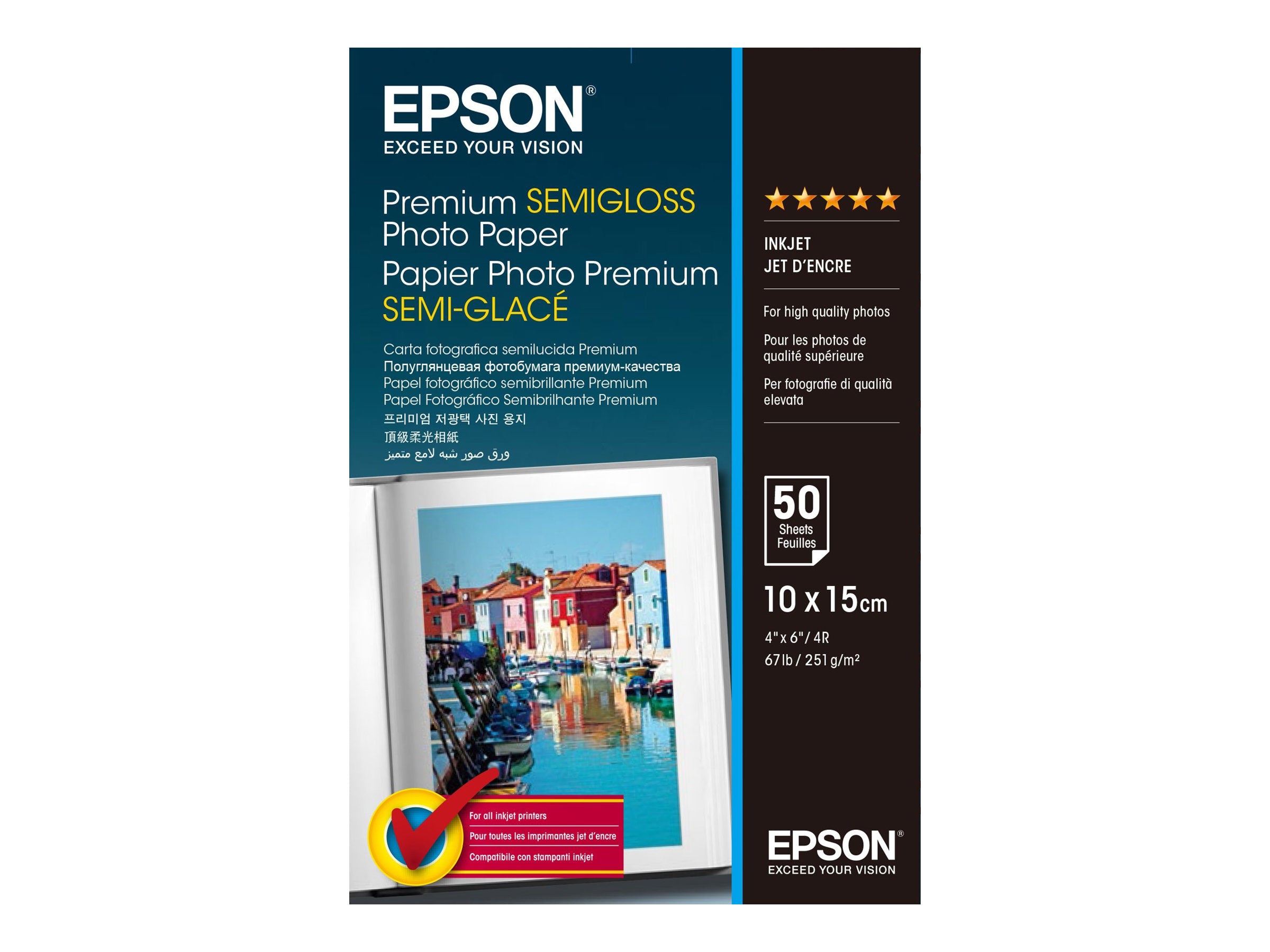 EPSON Premium semi gloss Foto Papier Verpackung