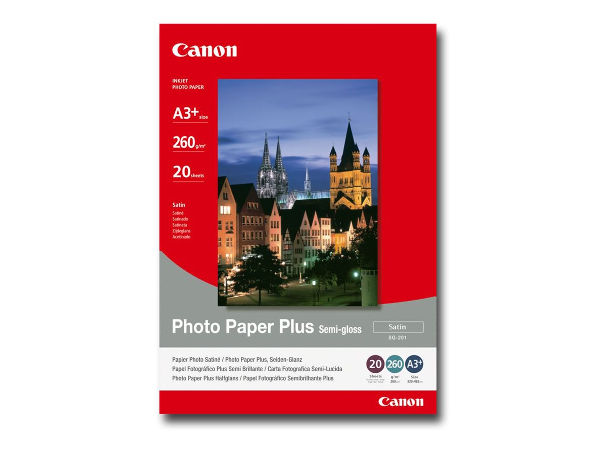 CANON SG-201 semi glänzend Foto Papier inkjet 260g/m2 A3+ 20 Blatt 1er-Pack
