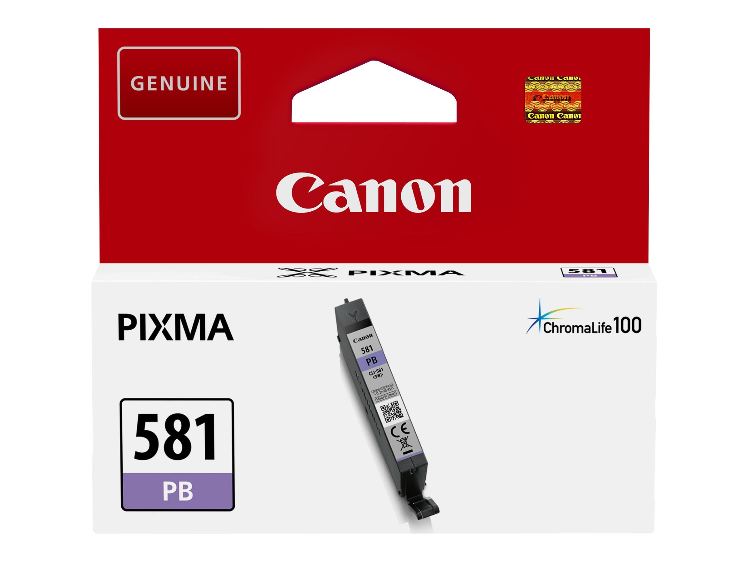 CANON 1LB CLI-581 photo blue Tintenbehälter Verpackung