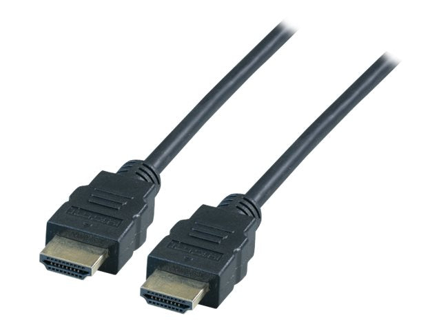 EFB HighSpeed HDMI Kabel mit Ethernet 4K30Hz A-A St-St 10m schwarz - Vorderansicht