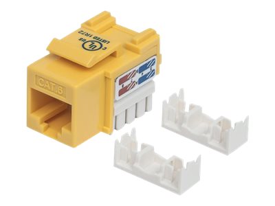 INTELLINET Cat6 Modularbuchse UTP Keystone Jack gelb benoetigt LSA-Auflegewerkzeug