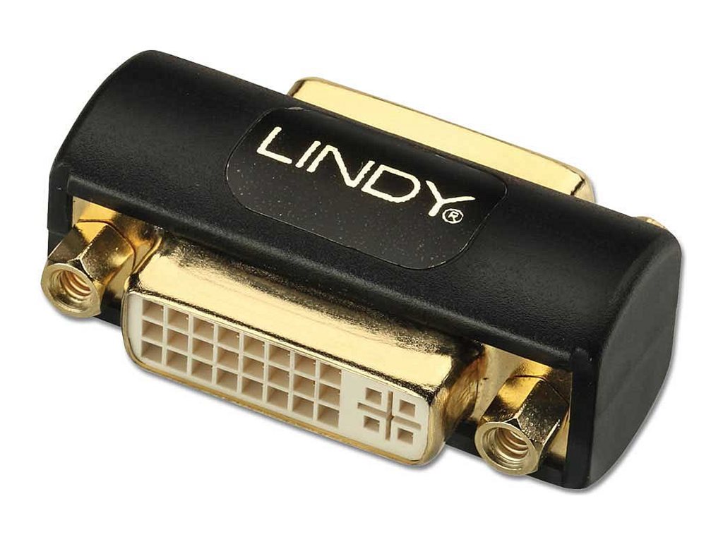 LINDY DVI-I Doppelkupplung Premium 24+5 female/female Vorderansicht