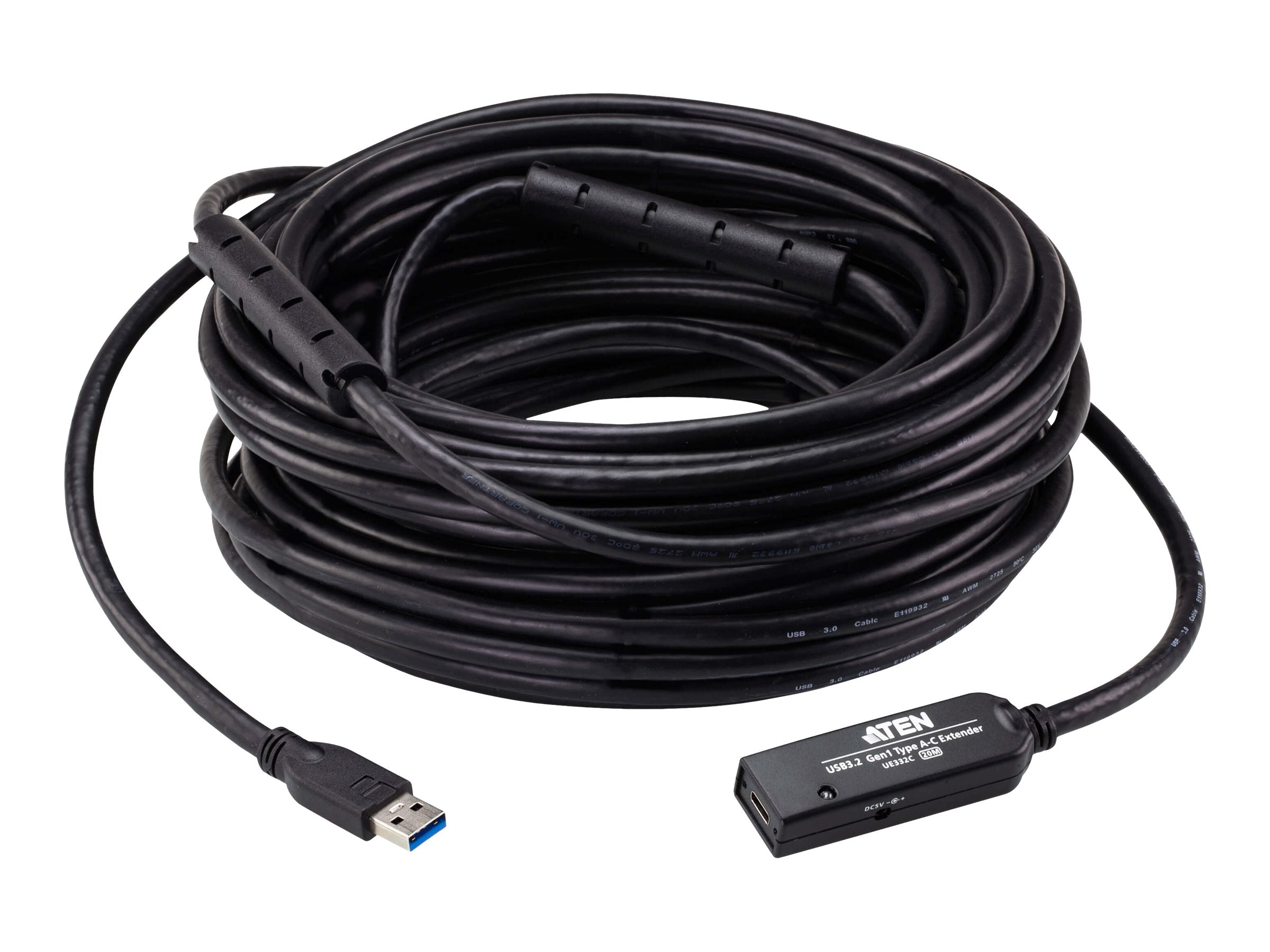 ATEN UE332C USB-A 3.2 Gen1 zu USB-C Extender Kabel Vorderansicht