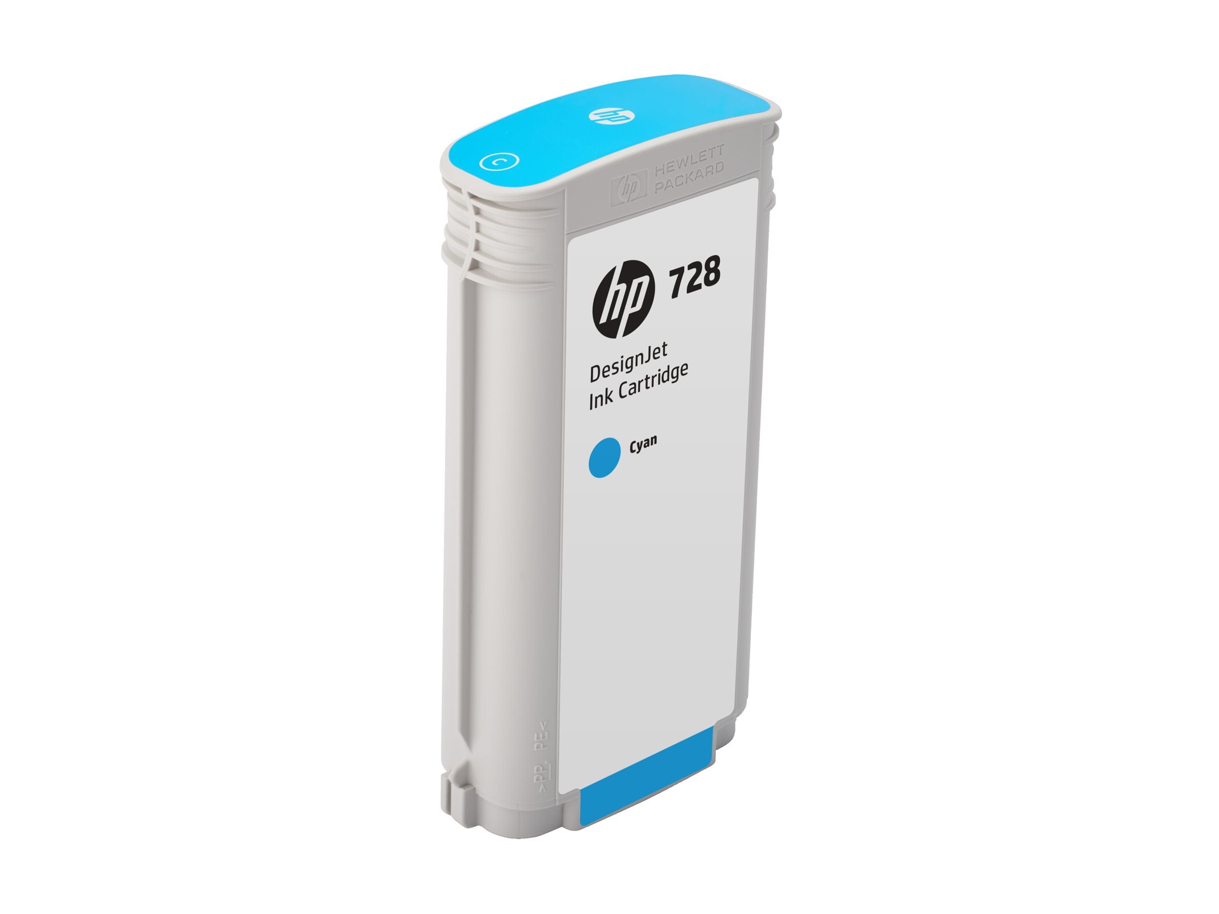 HP 728 130-ml Cyan Tintenpatrone Vorderansicht
