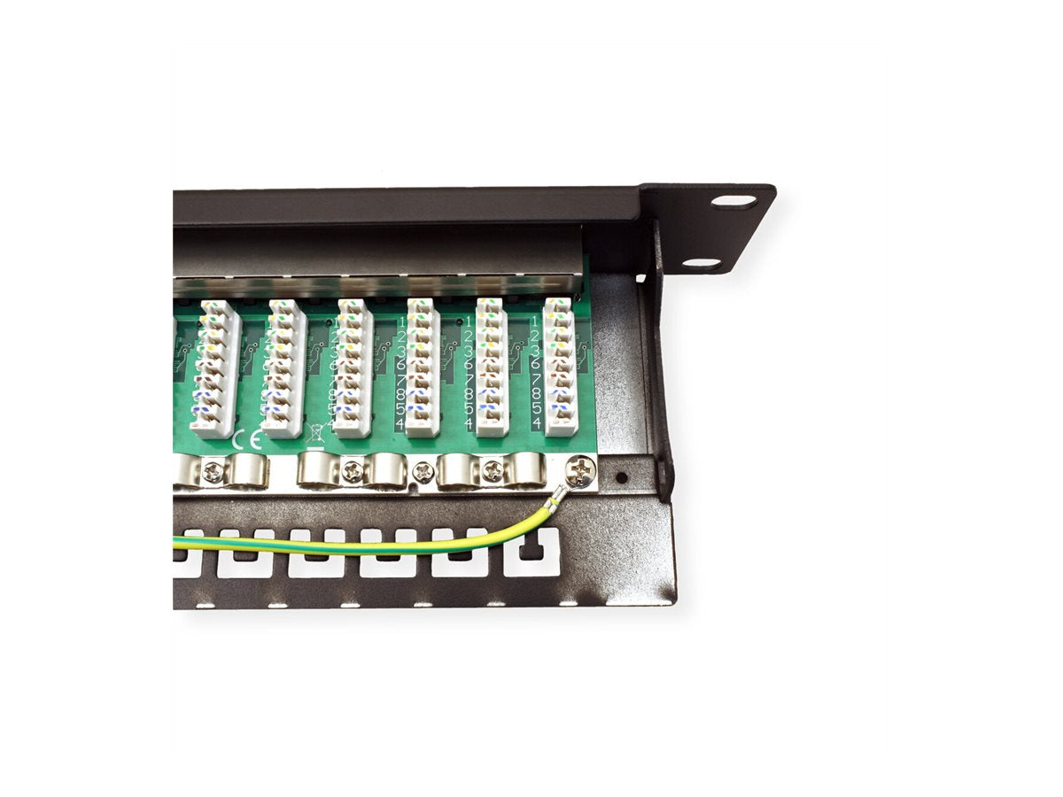 VALUE Kat.6A Class EA 19-Patchpanel 24 P geschirmt schwarz - Verpackung