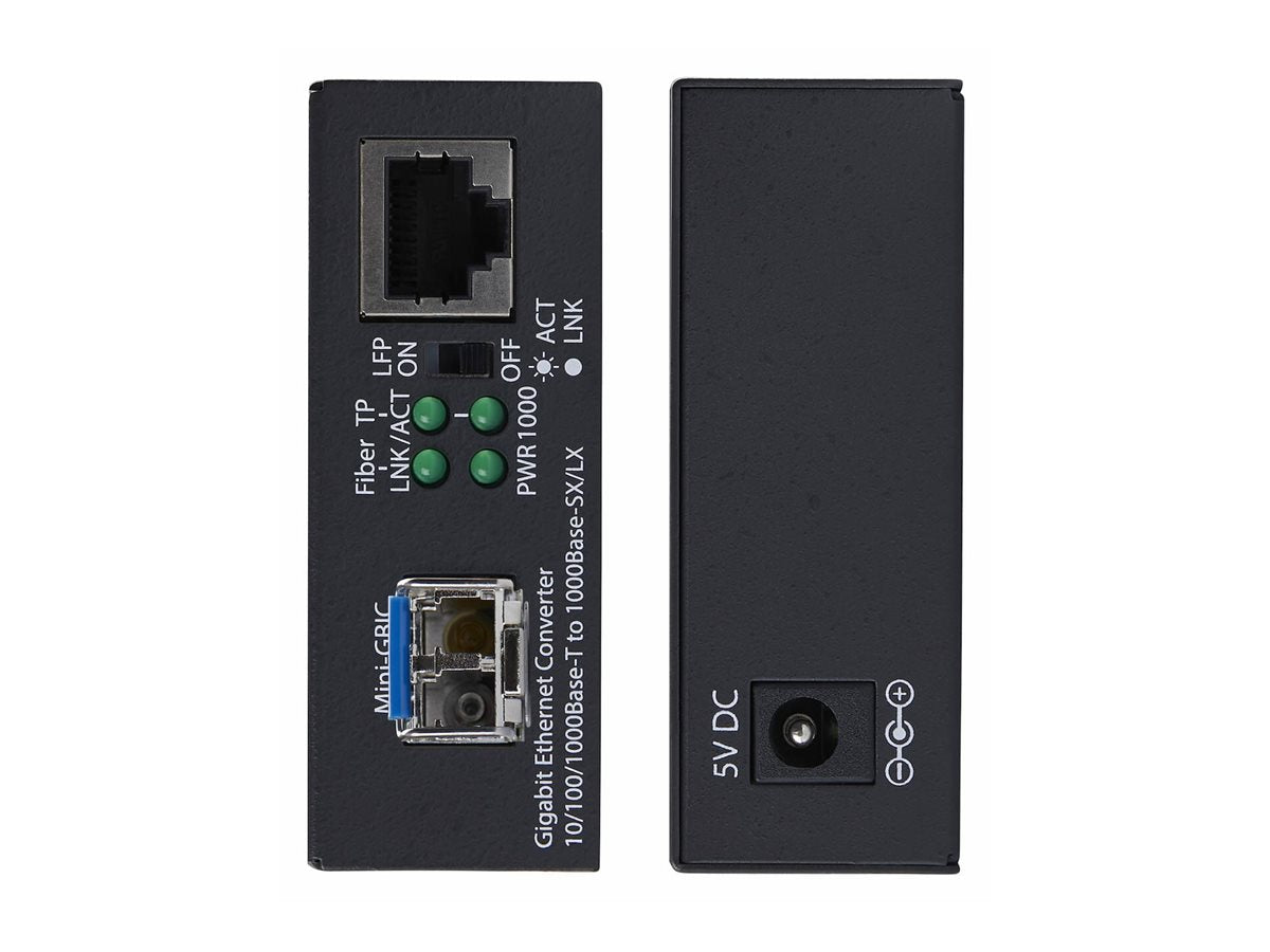 STARTECH.COM Gigabit Singlemode SM LC Glasfaser-Medienkonverter 10 100 oder 1000Mbps 40 km RJ45 zu LC Vollmetallgehäuse TAA