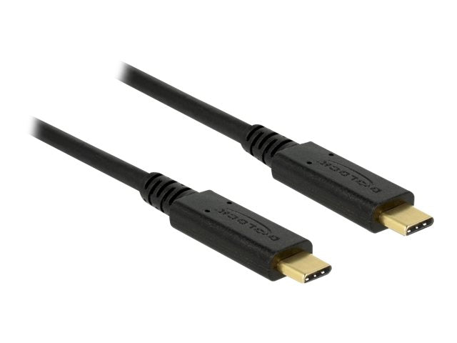 DELOCK USB 3.1 Gen 2 10 Gbps Kabel Type-C zu Type-C 1 m 5 A E-Marker