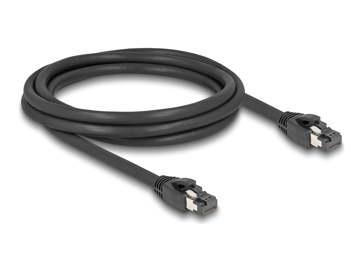 DELOCK RJ45 Netzwerkkabel Cat.8.1 S/FTP 2m Vorderansicht