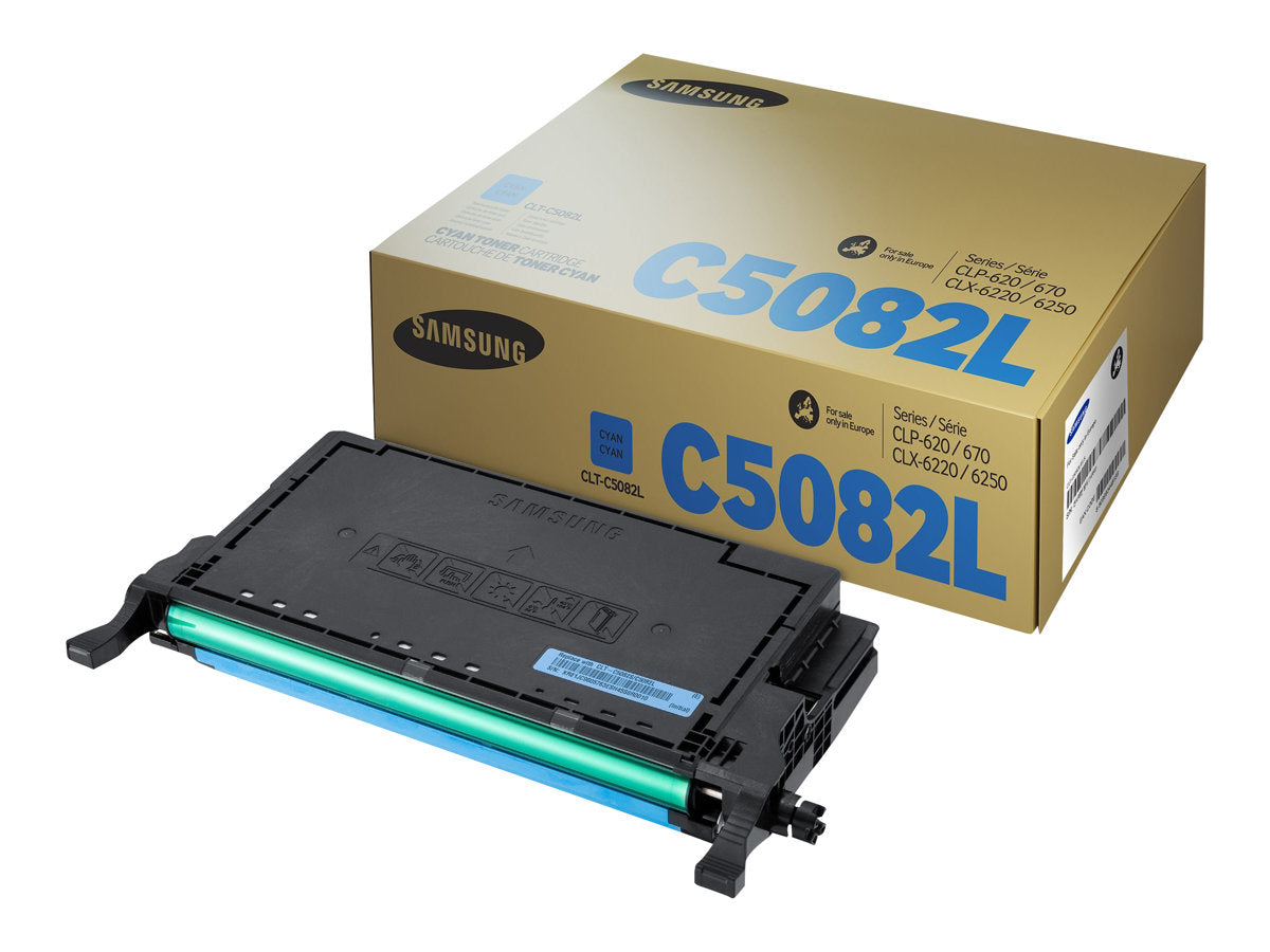 Detailansicht der SAMSUNG original Toner cartridge LT-Cartridge5082L/ELS High Yield Cyan Toner cartridge SU055A