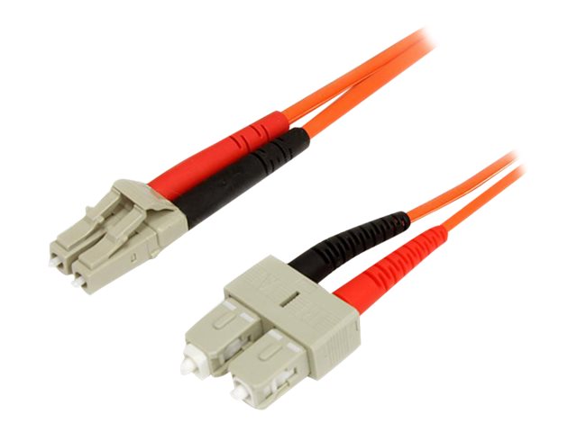 STARTECH.COM Fiber Optic Cable - Multimode Duplex 62.5/125 - LSZH - LC/SC - 2 m - Vorderansicht