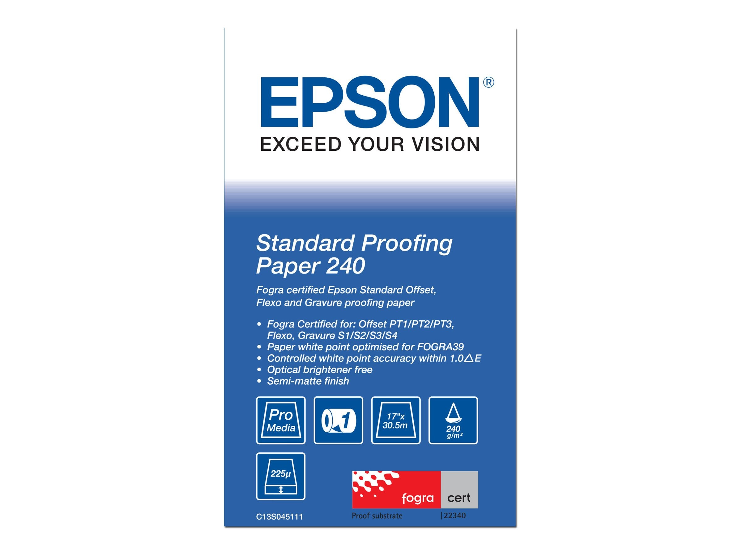 EPSON S045111 Standard proofing Papier Vorderansicht