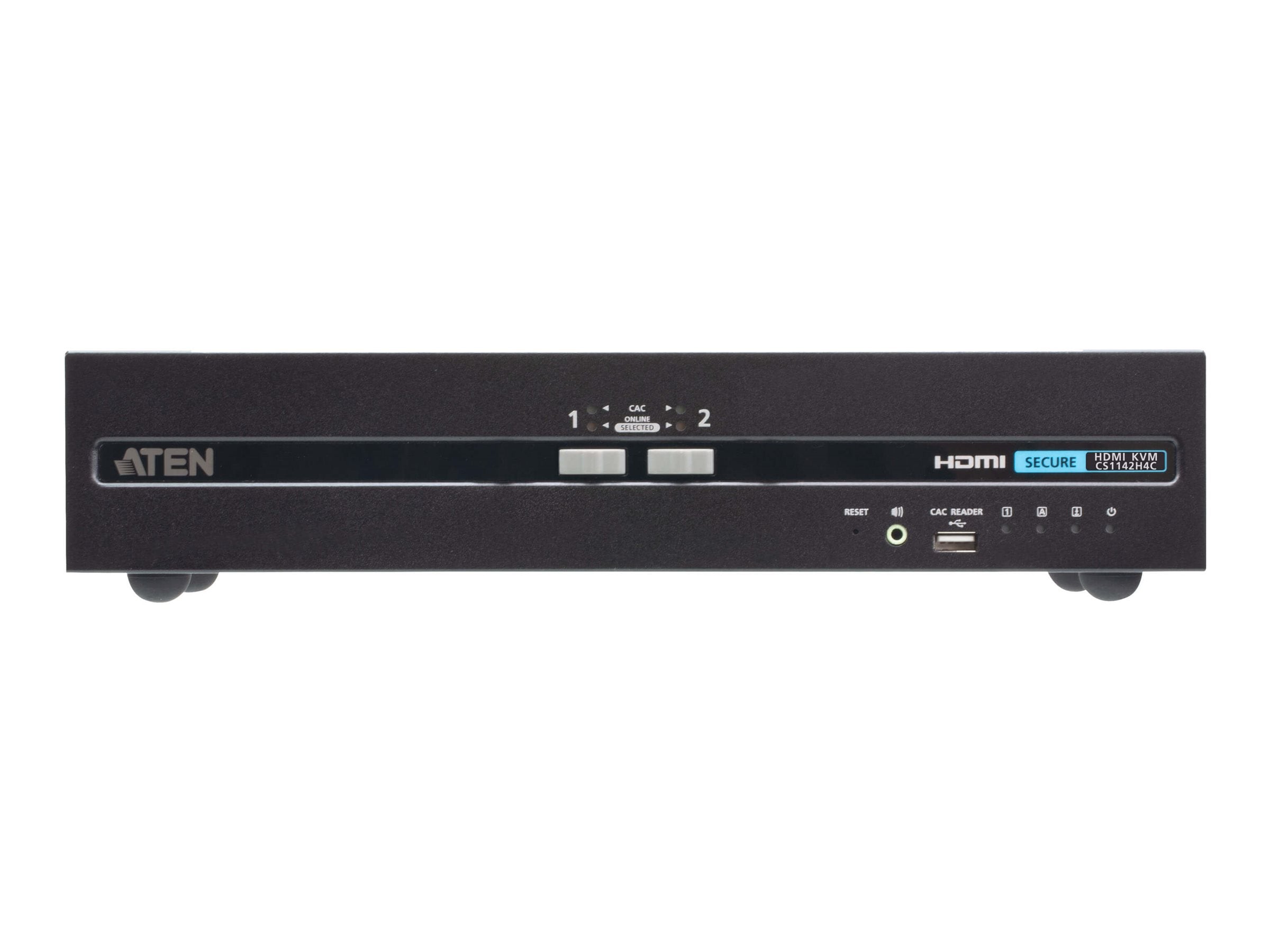 ATEN CS1142H4C 2-Port 4K HDMI Dual Display Secure KVM Vorderansicht