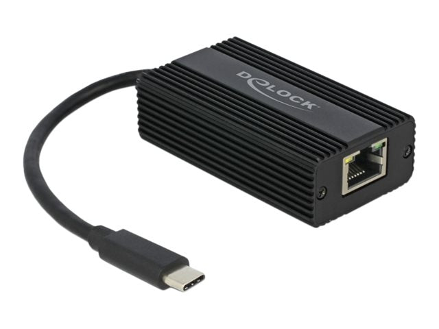 DELOCK Adapter USB Type-C Stecker zu 2,5 Gigabit LAN - Vorderansicht
