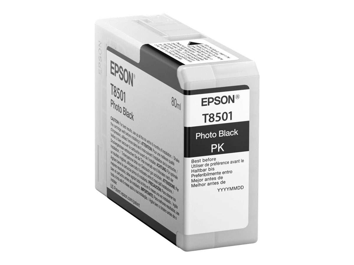 EPSON 5LB Singlepack Photo Black T850100 UltraChrome HD ink 80ml - Verpackung