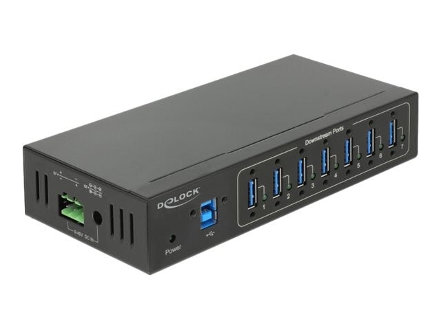 DELOCK Externer Industrie Hub Anschlussdetails