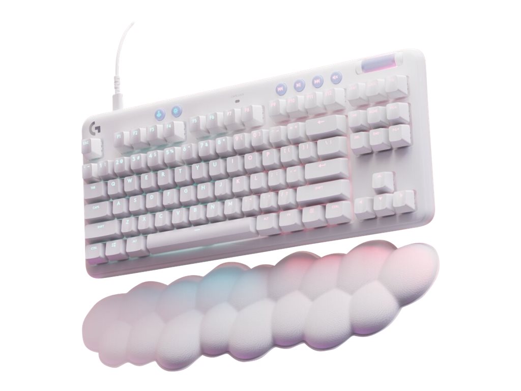LOGITECH G713 Gaming Keyboard OFF WHITE Seitenansicht