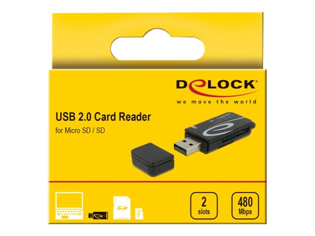 DELOCK Mini USB 2.0 Card Reader Detailansicht
