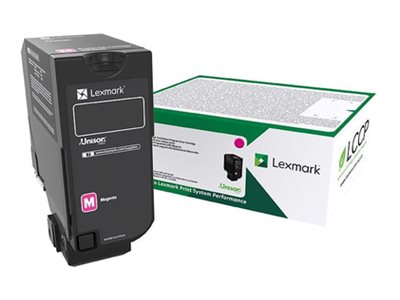 LEXMARK 10K Return Program Tonerpatrone Magenta Vorderansicht