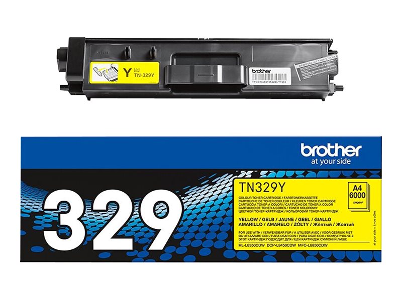 BROTHER TN-329Y Toner gelb Seitenansicht