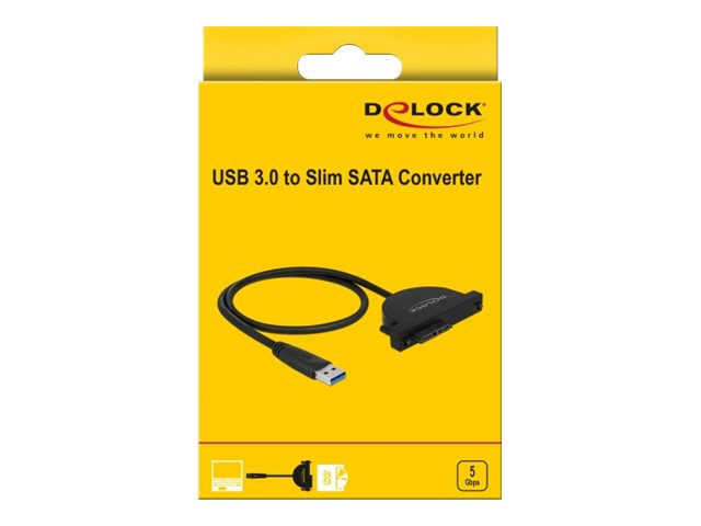 DELOCK USB 3.0 zu Slim SATA Konverter Verpackung