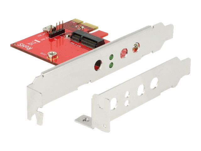 DELOCK PCI Express Karte M.2 Key E Low Profile - Vorderansicht