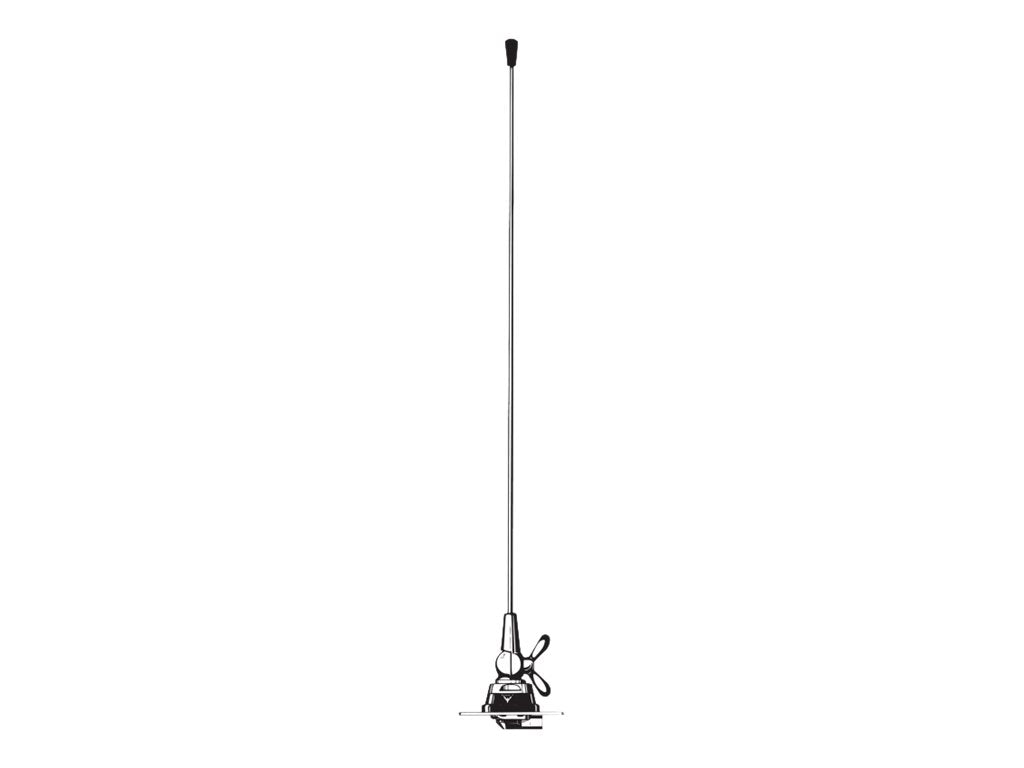 PROCOM MH 1-BZR Mobile Edelstahl Antenne Vorderansicht