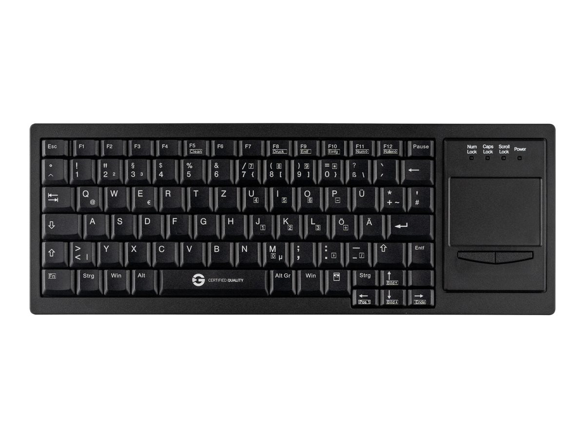 GETT Cleantype Xtra Touch WL kabellose Tastatur mit Touchpad