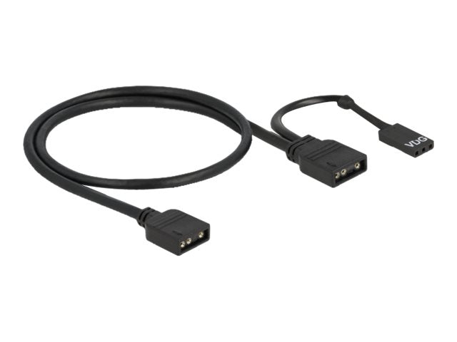 DELOCK RGB Anschlusskabel 3 Pin Vorderansicht
