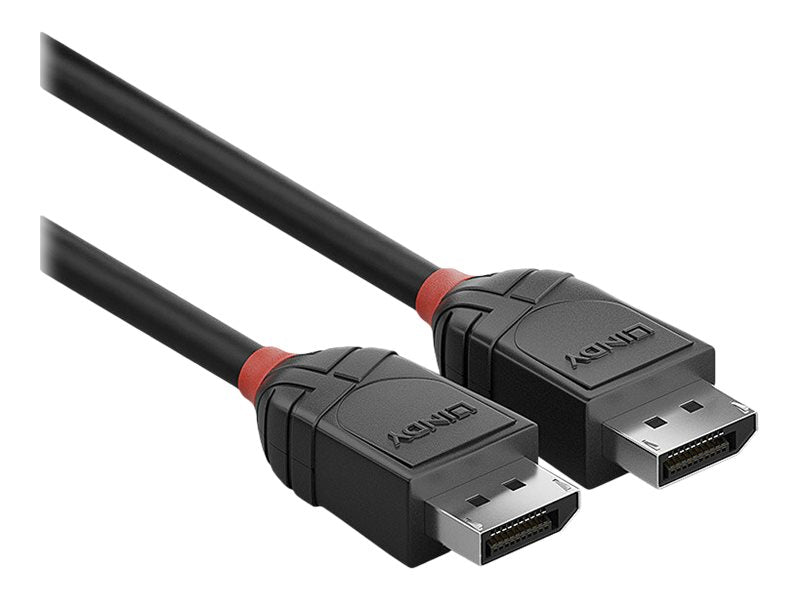 LINDY 1m DisplayPort 1.2 Kabel Black Line Detailansicht
