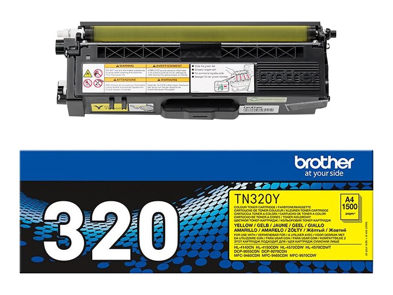 BROTHER TN-320 Toner gelb Seitenansicht