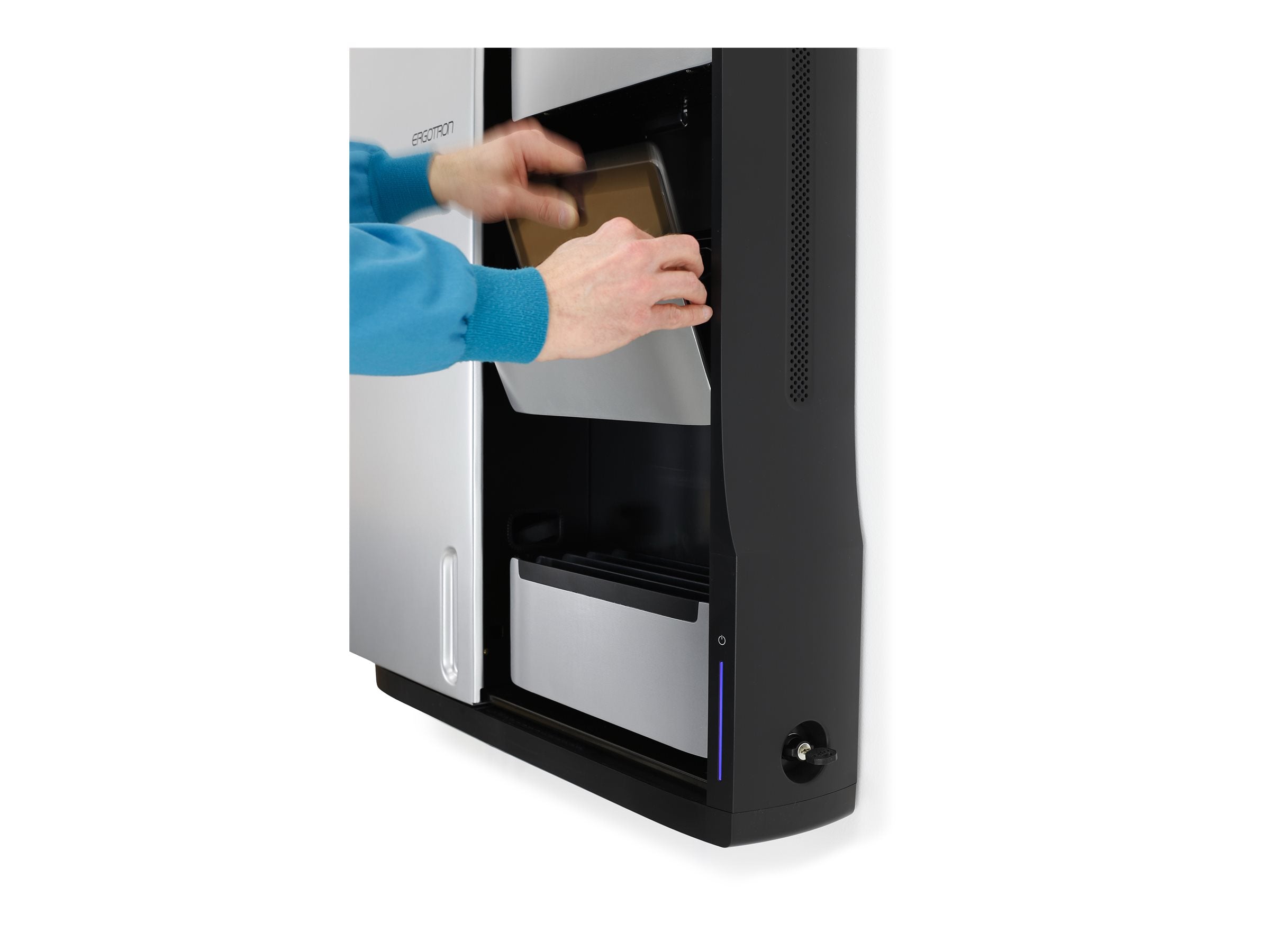 Verpackung des ERGOTRON Zip12 Wandhalterung-Ladeschrank