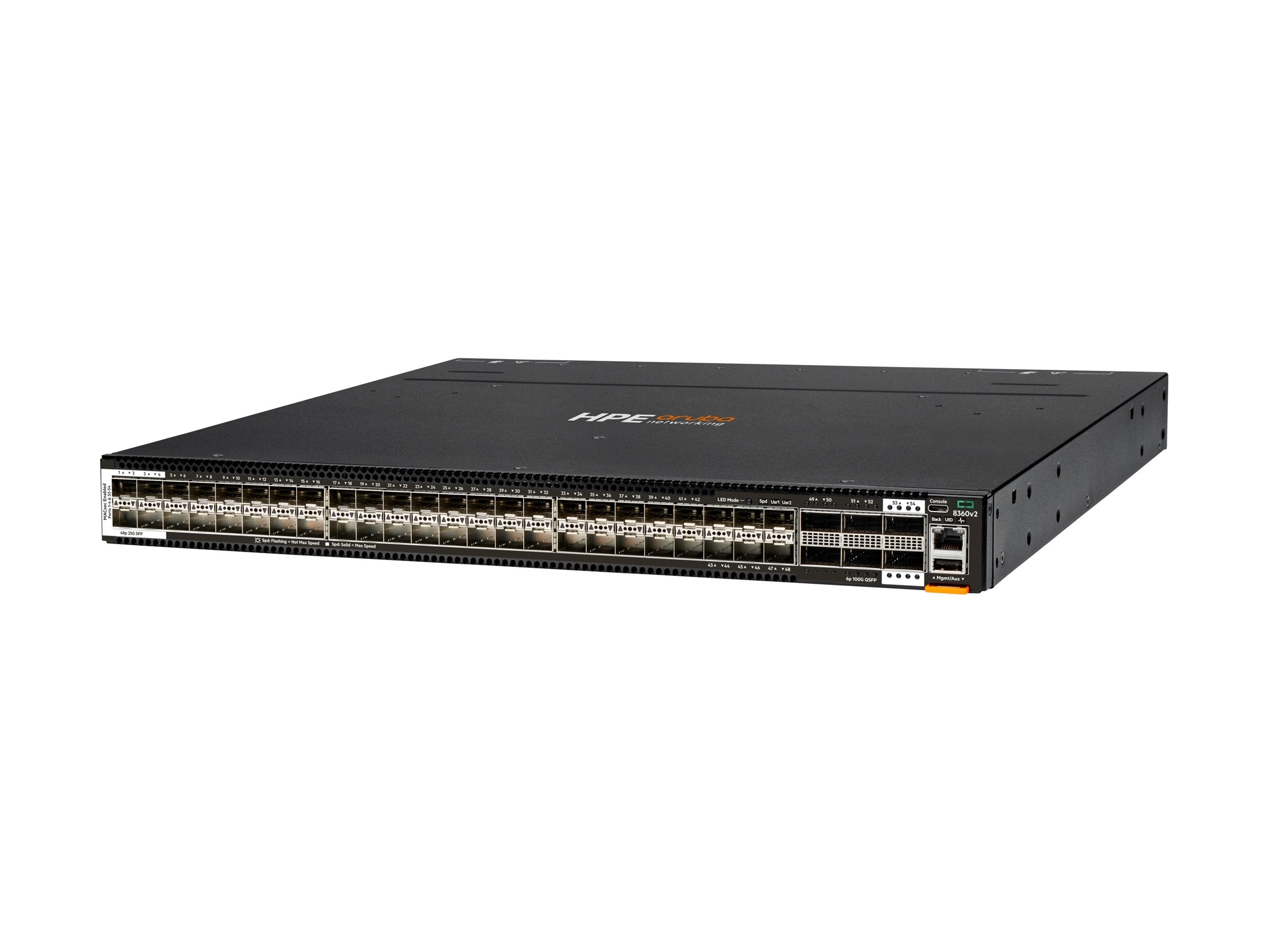 HPE Aruba 8360 Switch Bundle 48Y6C v2 Power to Port Airflow 5 Fans 2 Power Supply Units