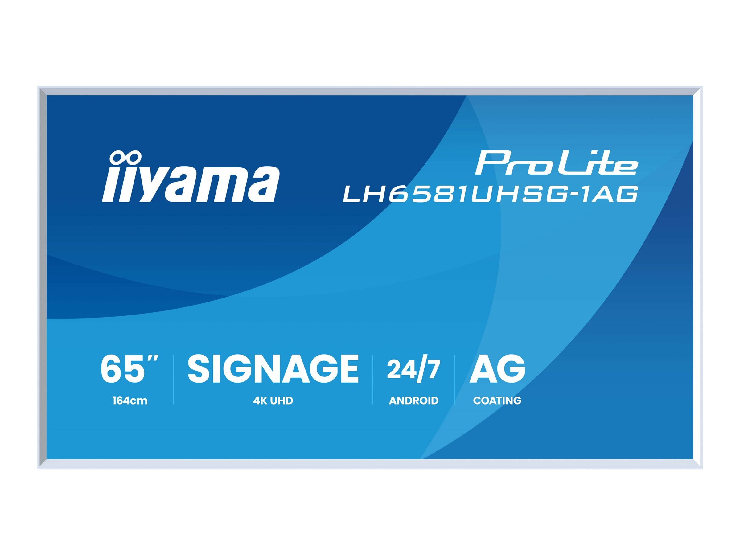 IIYAMA LH6581UHSG-1AG 65 Zoll LCD-Display Vorderansicht