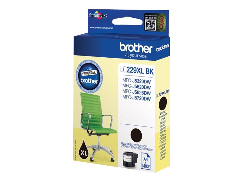 BROTHER LC-229XL Tinte schwarz im Einsatz