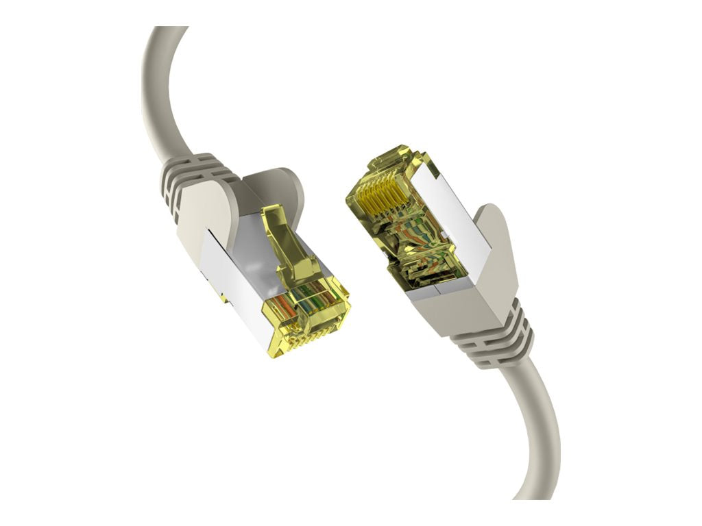 EFB Netzwerkkabel CAT6a S/FTP PIMF 10 Gigabit Ethernet Kupfer 50m grau - Vorderansicht