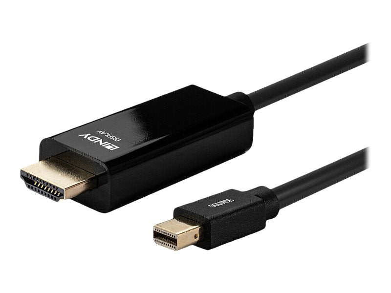 LINDY Kabel Mini DisplayPort/HDMI 4K30 DP: passiv 3m - Detailansicht