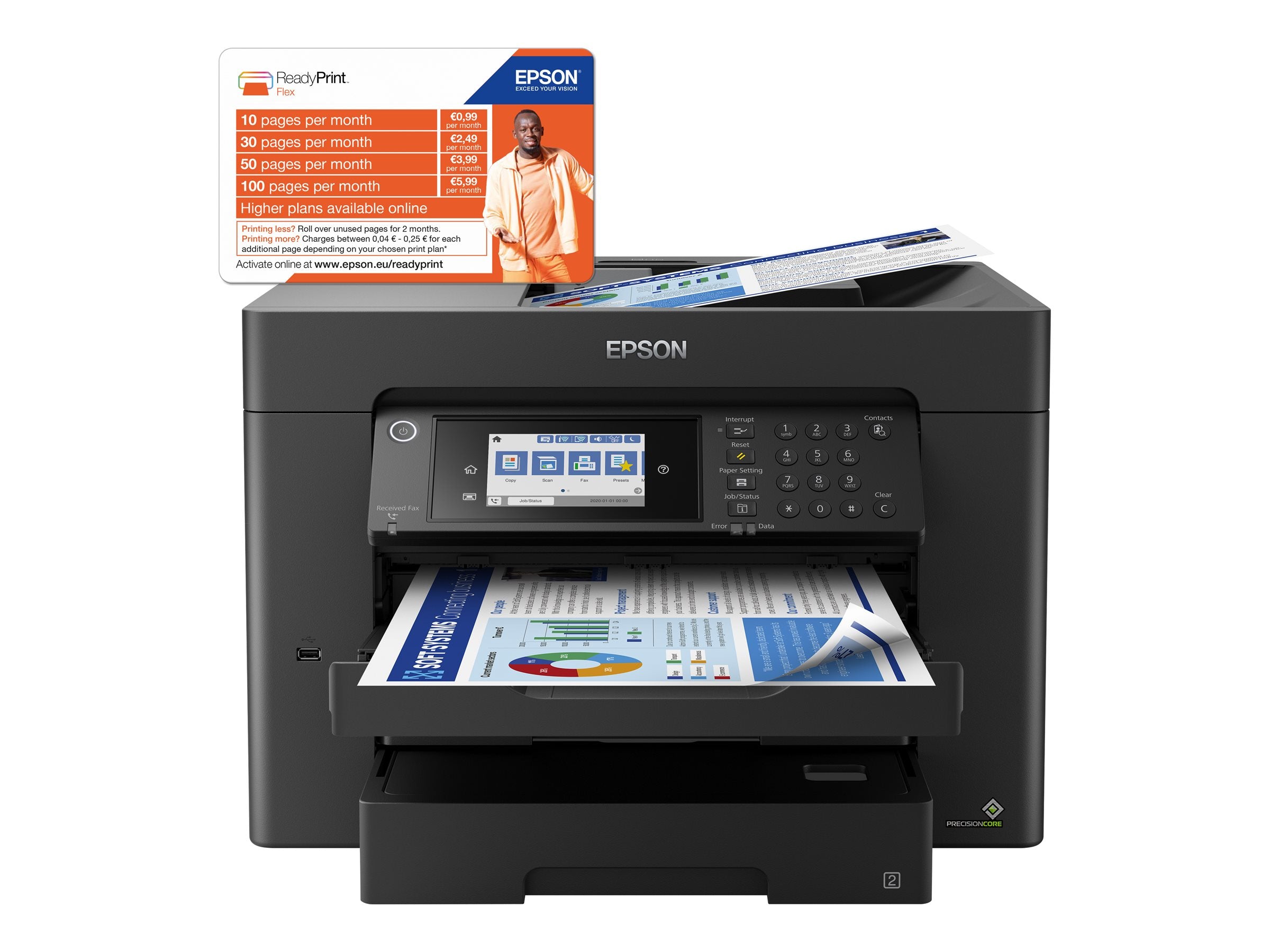 EPSON WorkForce WF-7840DTW Multifunktionsdrucker Detailansicht