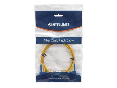 INTELLINET LWL Kabel SC/SC OS2 1m gelb 9/125um Duplex Singlemode - Detailaufnahme