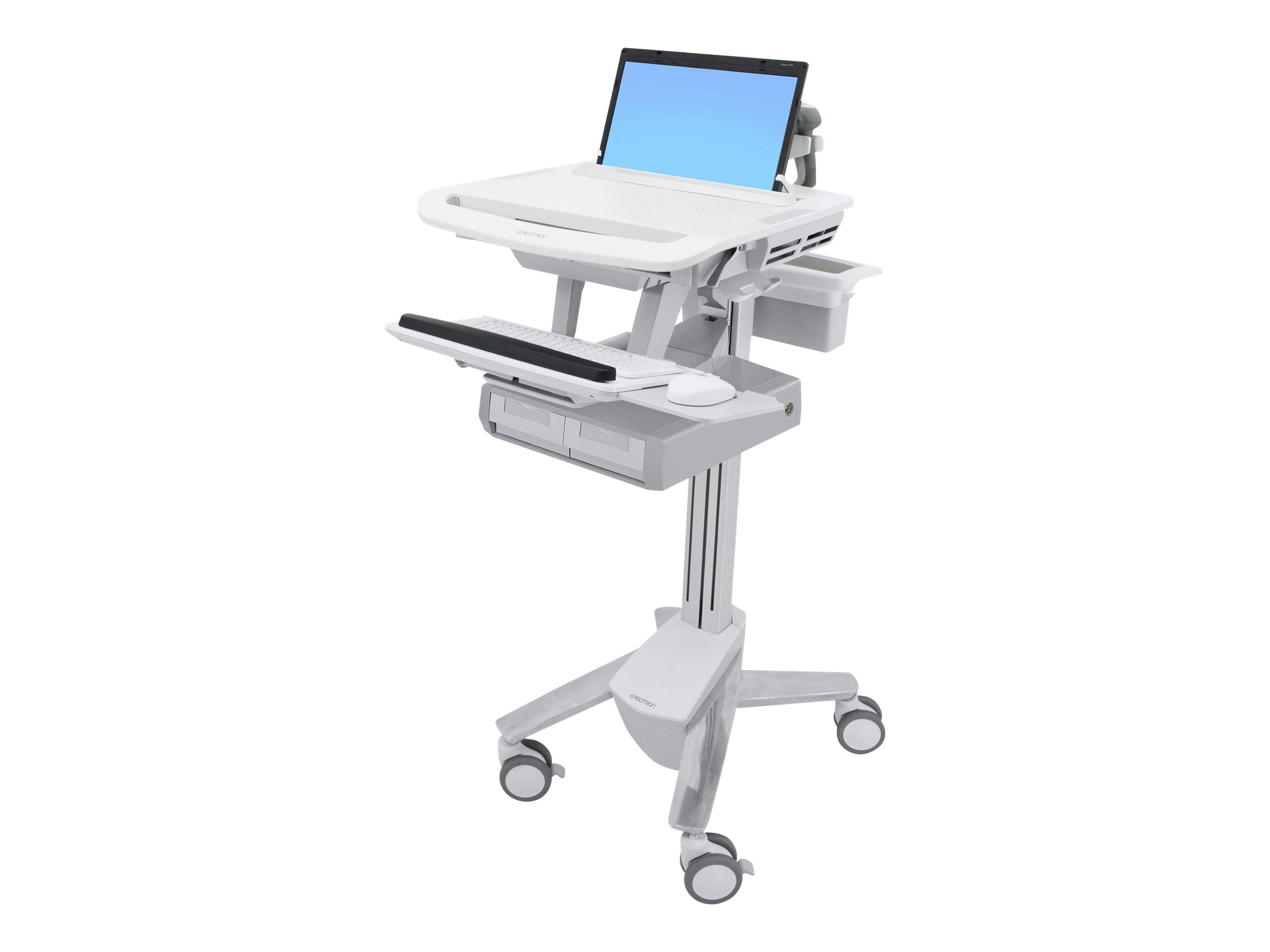 Seitenansicht des ERGOTRON StyleView Laptop-Wagen 2 Schubladen 2x1