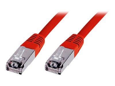 DIGITUS CAT 5e SF-UTP Patchkabel 2m Rot - Vorderansicht
